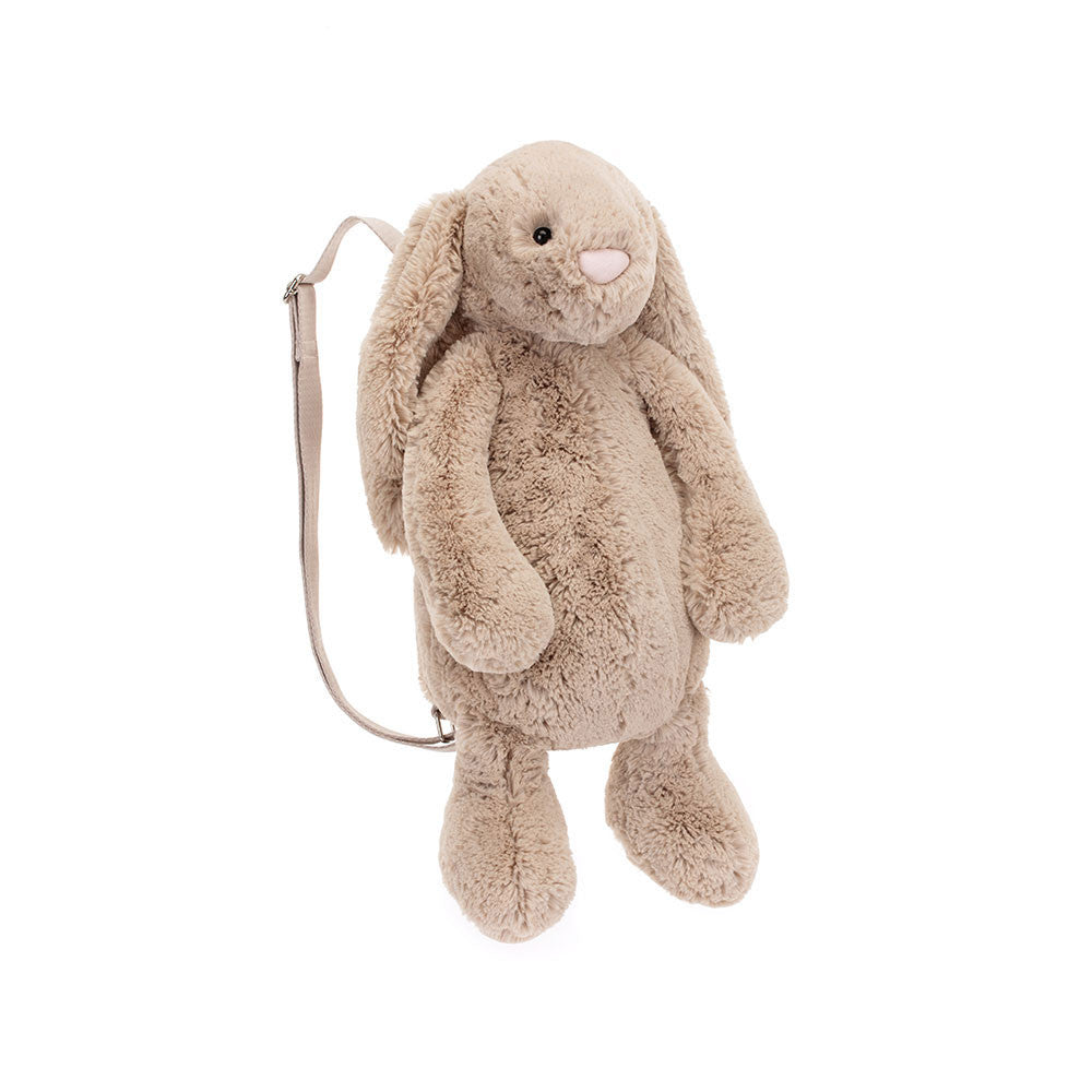 Bashful Bunny Beige Backpack - Soft Plush Backpack | Wobblepaws