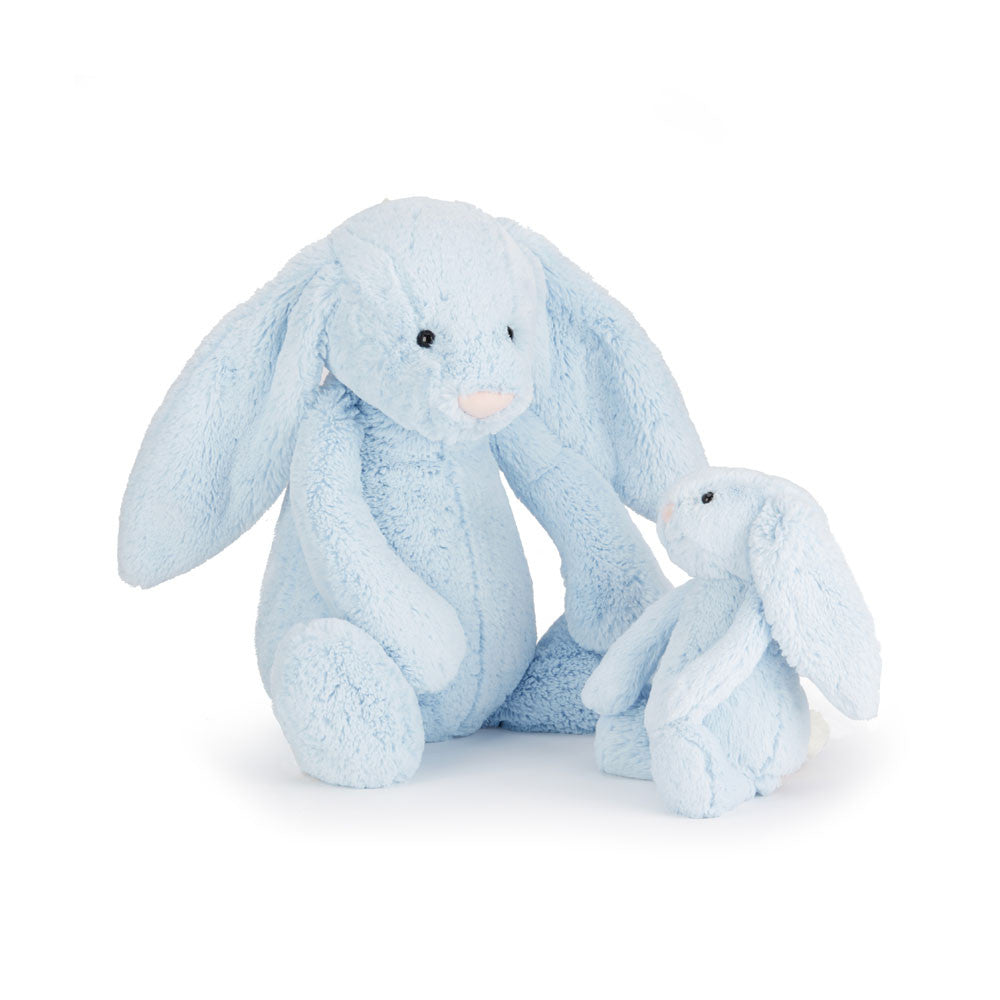 Bashful Blue Bunny - Soft Stuffed Rabbit | Wobblepaws