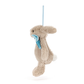 Bashful Beige Bunny Decoration - Soft Festive Toy | Wobblepaws