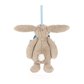 Bashful Beige Bunny Decoration - Soft Festive Toy | Wobblepaws