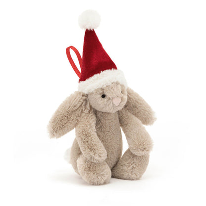 Bashful Christmas Bunny Decoration - Soft Festive Toy | Wobblepaws