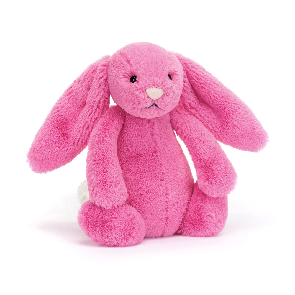 Bashful Hot Pink Bunny - Soft Stuffed Rabbit | Wobblepaws