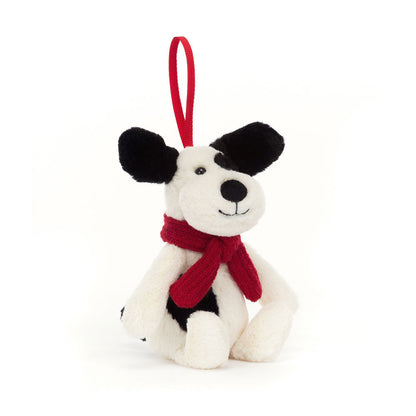 Bashful Puppy Decoration - Soft Festive Toy | Wobblepaws