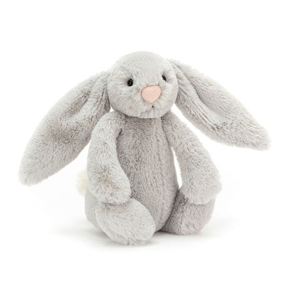 Bashful Silver Bunny - Soft Stuffed Rabbit | Wobblepaws