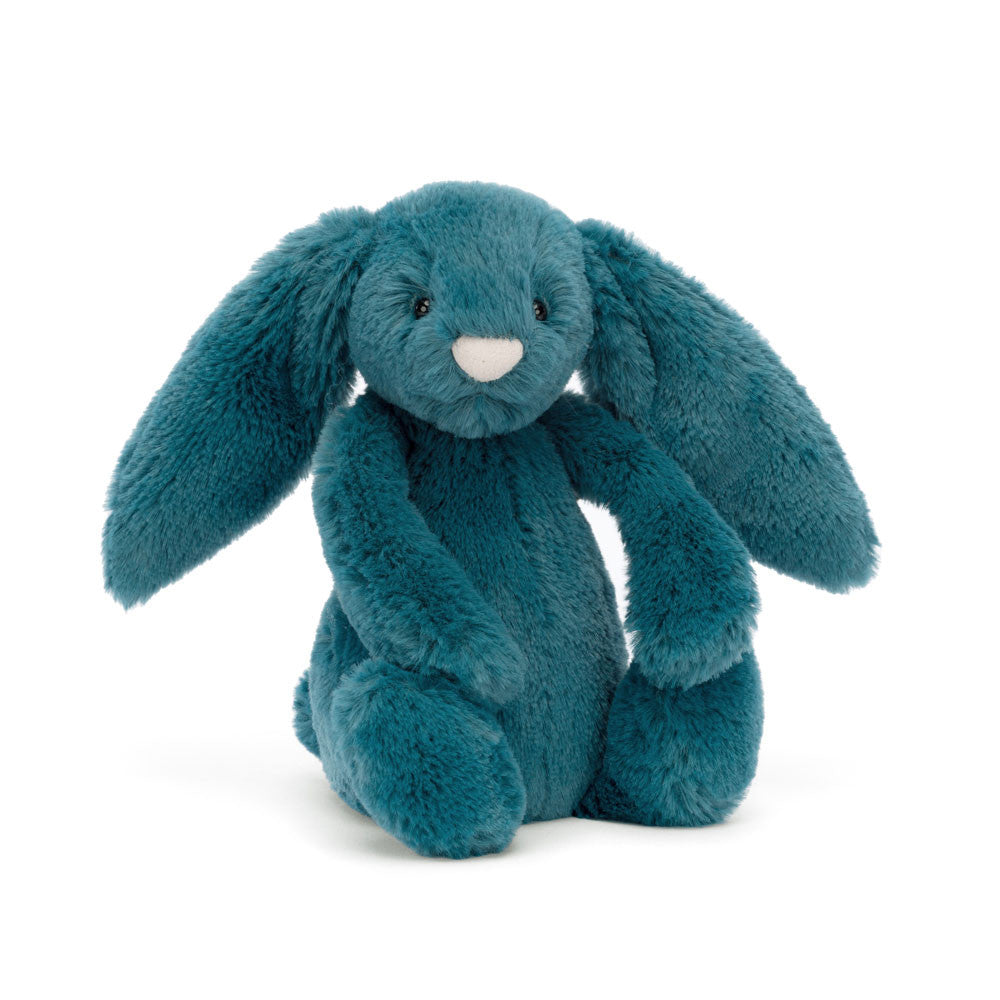 Bashful Mineral Blue Bunny - Soft Stuffed Rabbit | Wobblepaws