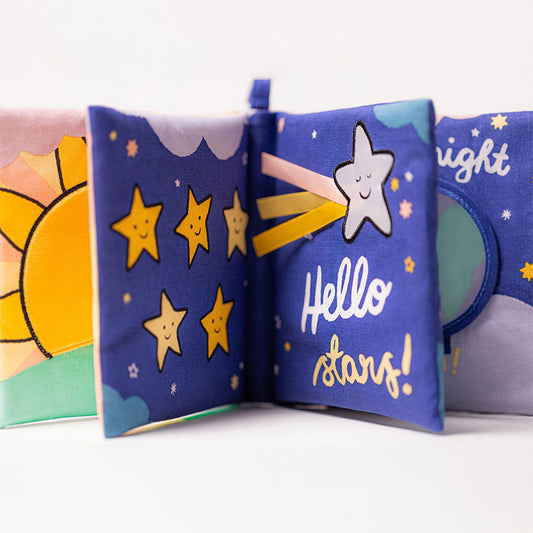 Hello Moon - Fabric Storybook | Wobblepaws