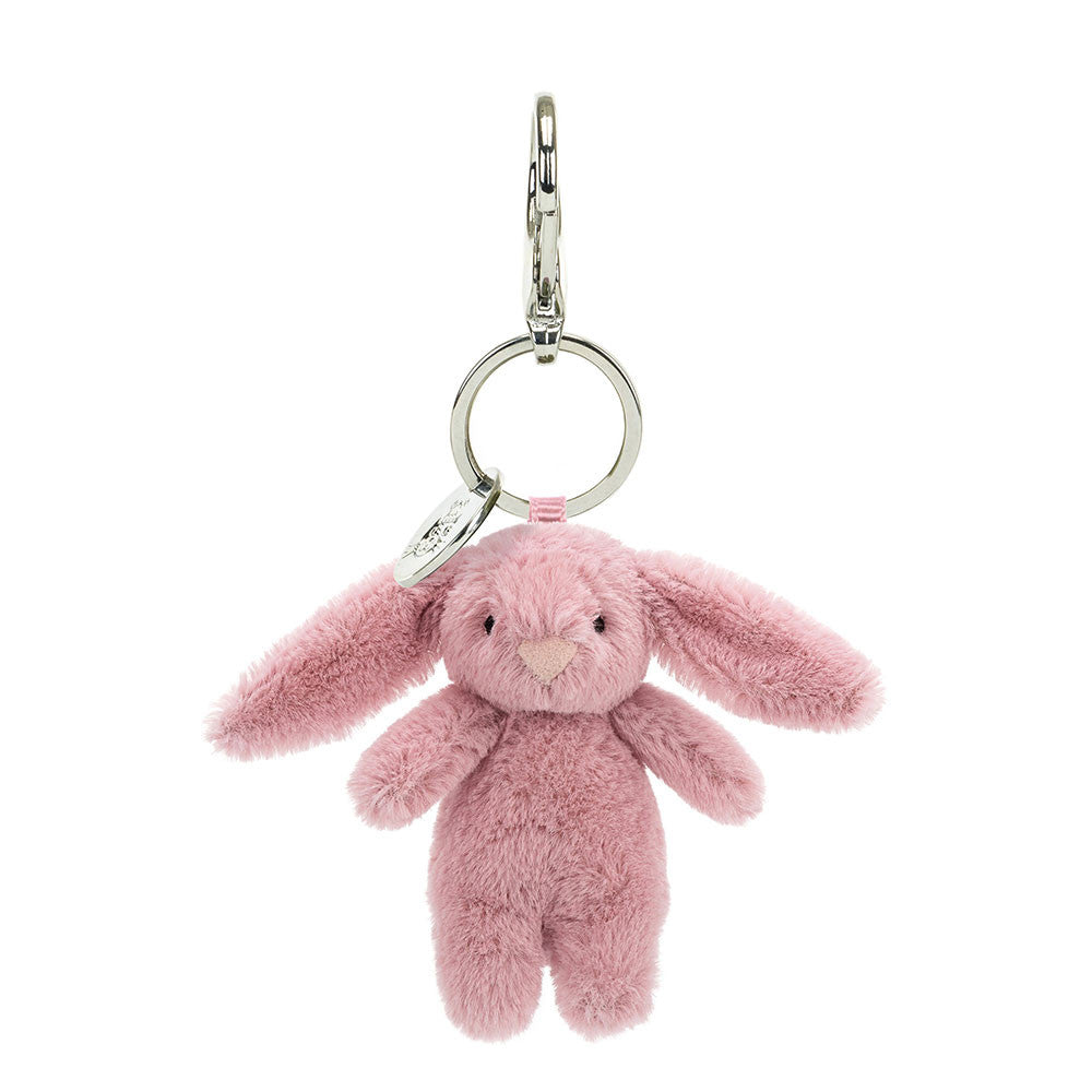 Bashful Bunny Tulip Bag Charm - Soft Plush Keychain | Wobblepaws