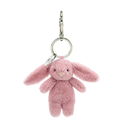 Bashful Bunny Tulip Bag Charm - Soft Plush Keychain | Wobblepaws