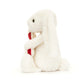 Bashful Bunny With Candy Cane - Soft Festive Toy | Wobblepaws