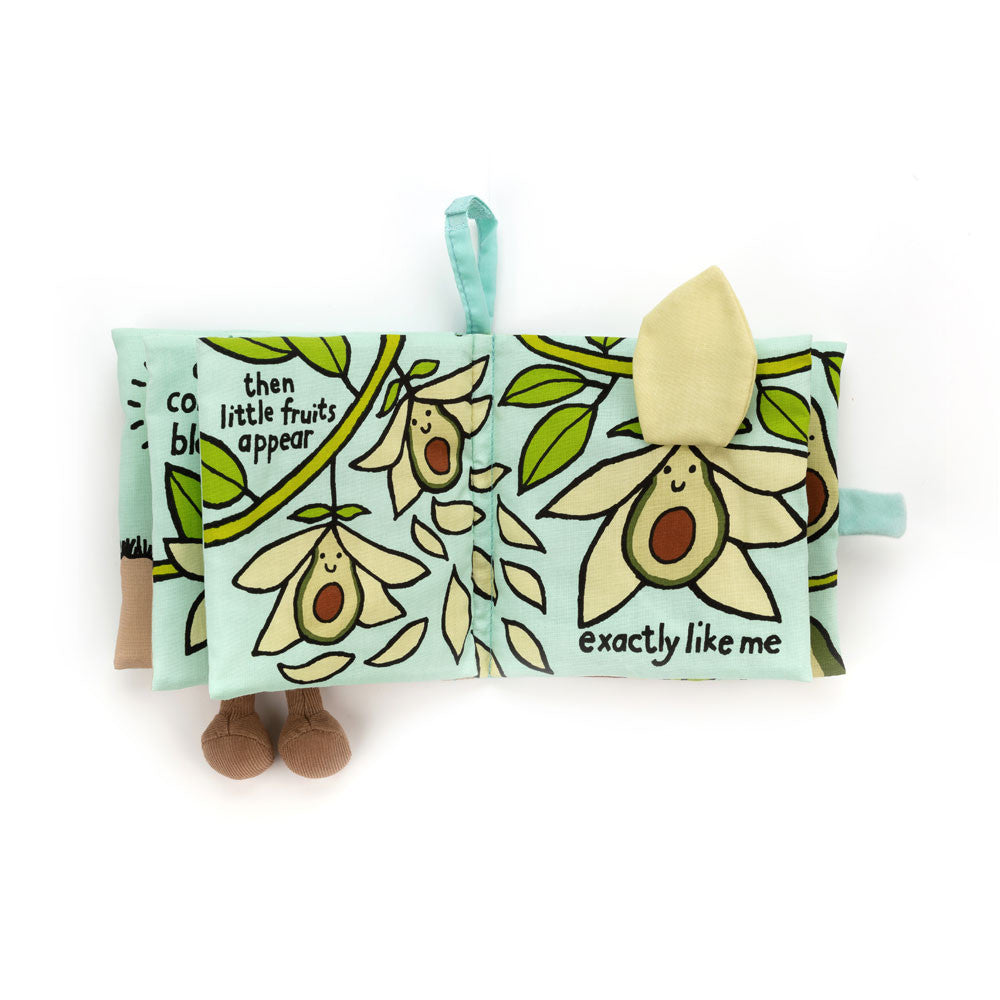 Avocado Soft Fabric Book - Baby Sensory Toy | Wobblepaws