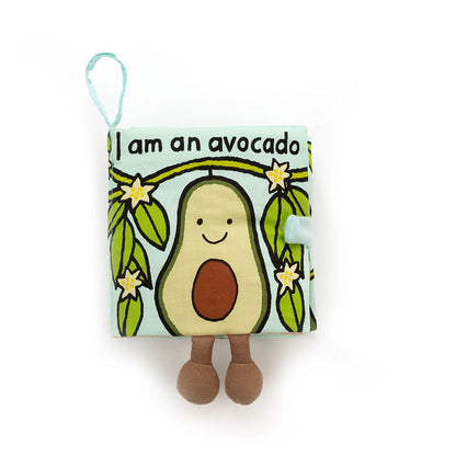 Avocado Soft Fabric Book - Baby Sensory Toy | Wobblepaws