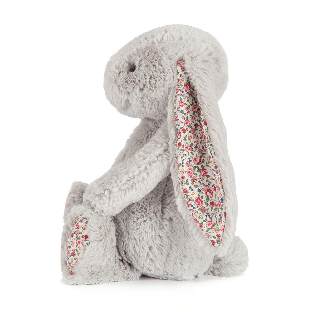 Blossom Silver Bunny - Soft Stuffed Rabbit | Wobblepaws