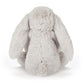 Blossom Silver Bunny - Soft Stuffed Rabbit | Wobblepaws