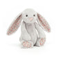 Blossom Silver Bunny - Soft Stuffed Rabbit | Wobblepaws
