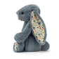 Blossom Dusky Blue Bunny - Soft Stuffed Rabbit | Wobblepaws
