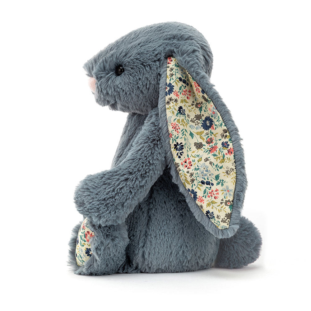 Blossom Dusky Blue Bunny - Soft Stuffed Rabbit | Wobblepaws