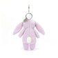 Blossom Jasmine Bunny Bag Charm - Soft Plush Keychain | Wobblepaws