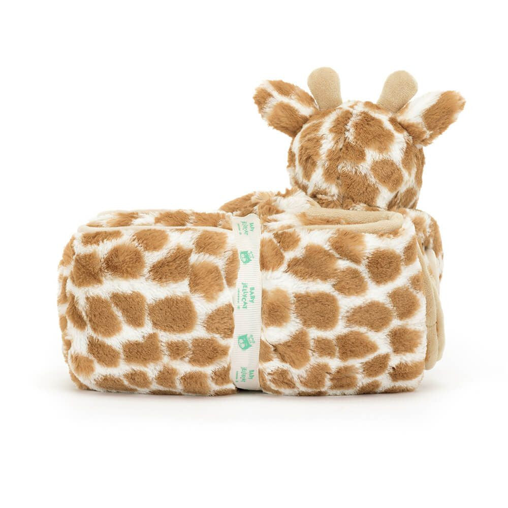 Bashful Giraffe Blankie - Soft Baby Comforter | Wobblepaws