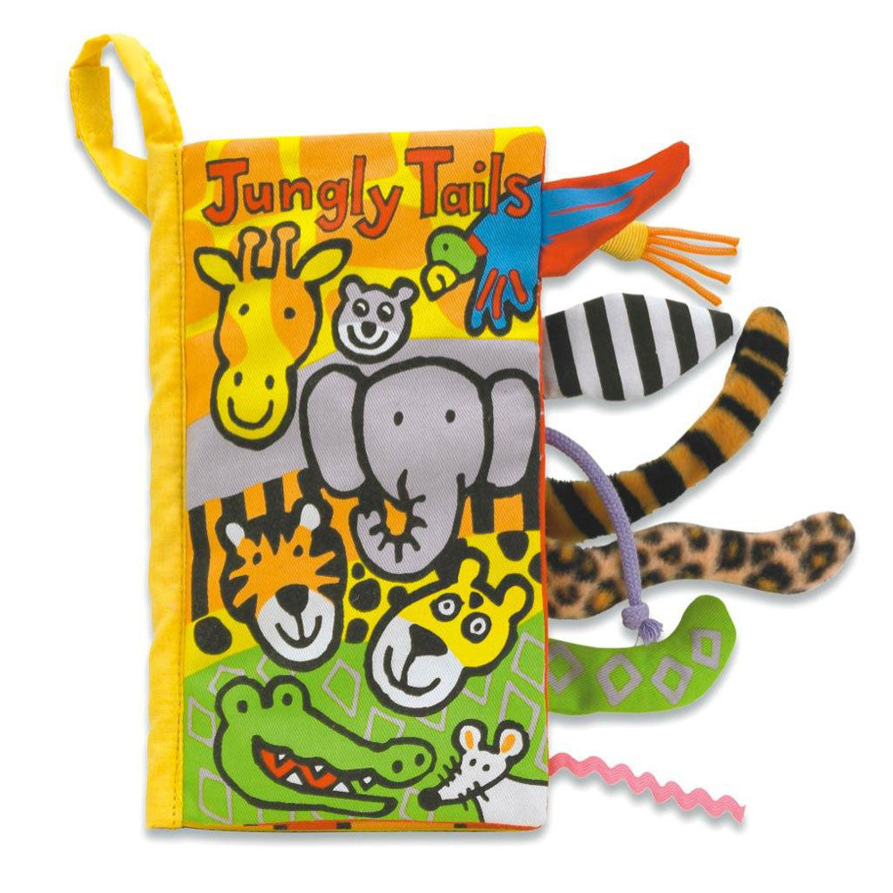 Jungly Tails Activity Book - Fabric Storybook | Wobblepaws
