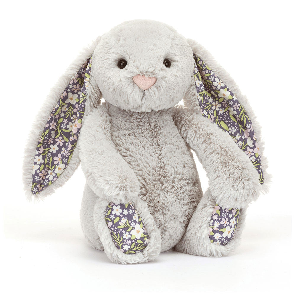 Blossom Silver Bunny Bloom - Soft Stuffed Rabbit | Wobblepaws