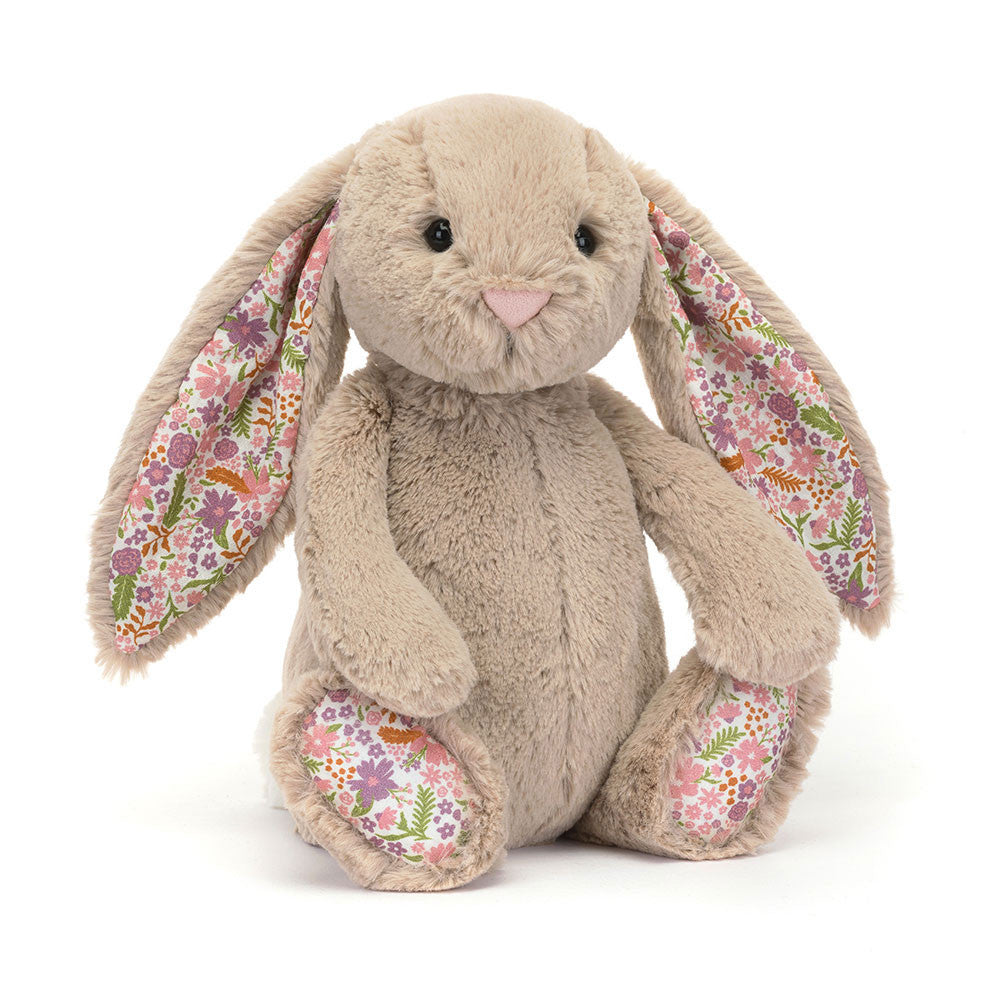 Blossom Beige Bunny Petal - Soft Stuffed Rabbit | Wobblepaws