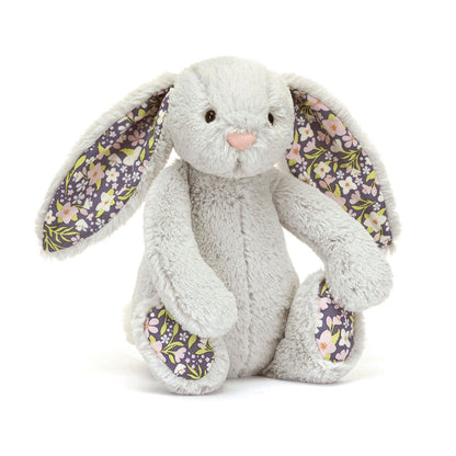Blossom Silver Bunny Bloom - Soft Stuffed Rabbit | Wobblepaws