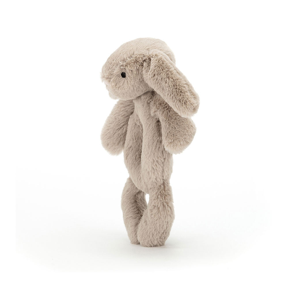 Bashful Bunny Ring Rattle - Soft Baby Rattle | Wobblepaws