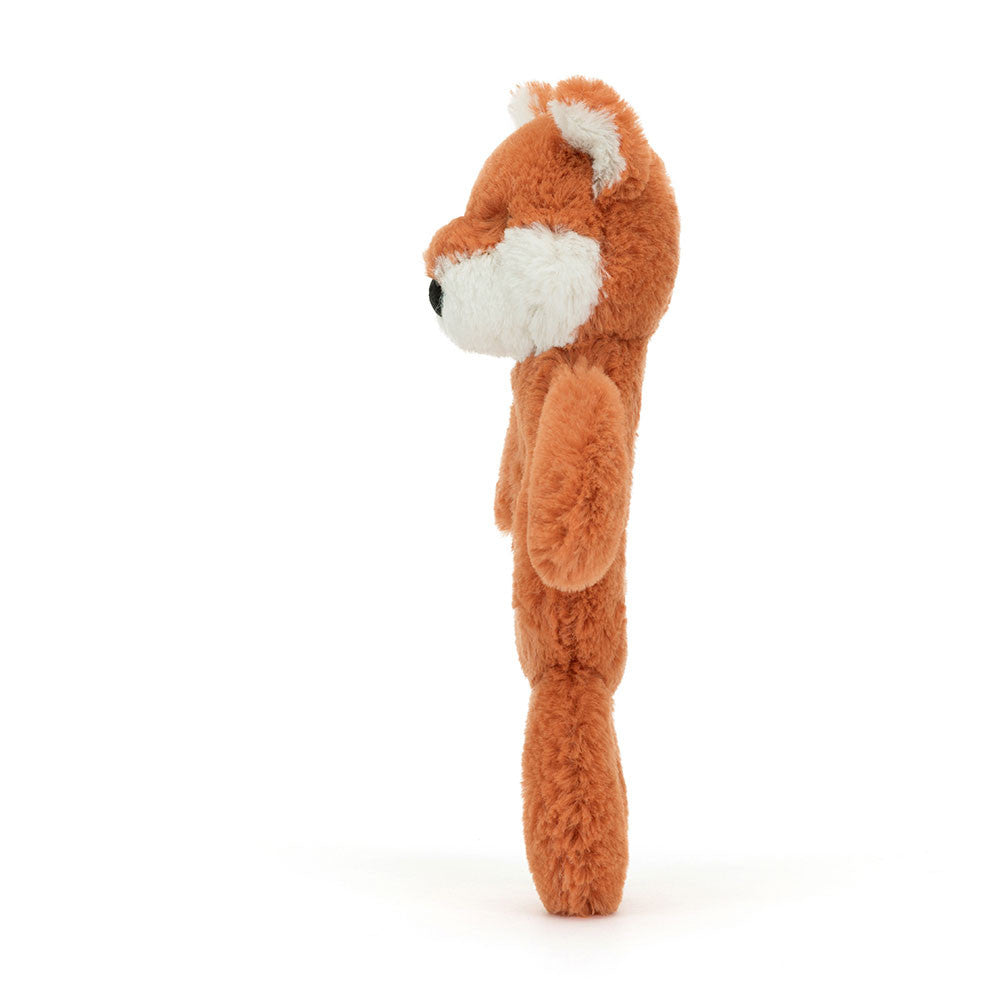 Bashful Fox Cub Ring Rattle - Soft Baby Rattle | Wobblepaws