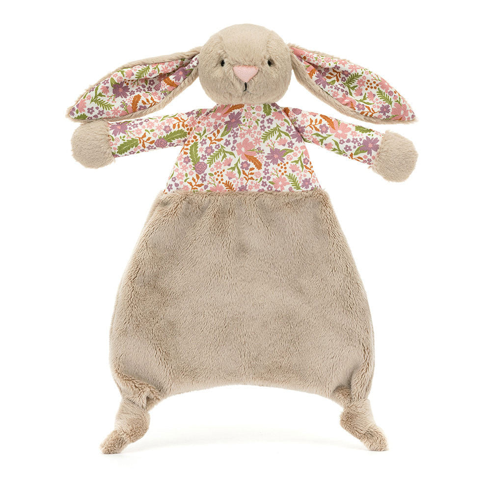 Blossom Beige Bunny Petal Comforter - Soft Baby Comforter | Wobblepaws