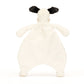 Bashful Black & Cream Puppy Comforter - Soft Baby Comforter | Wobblepaws