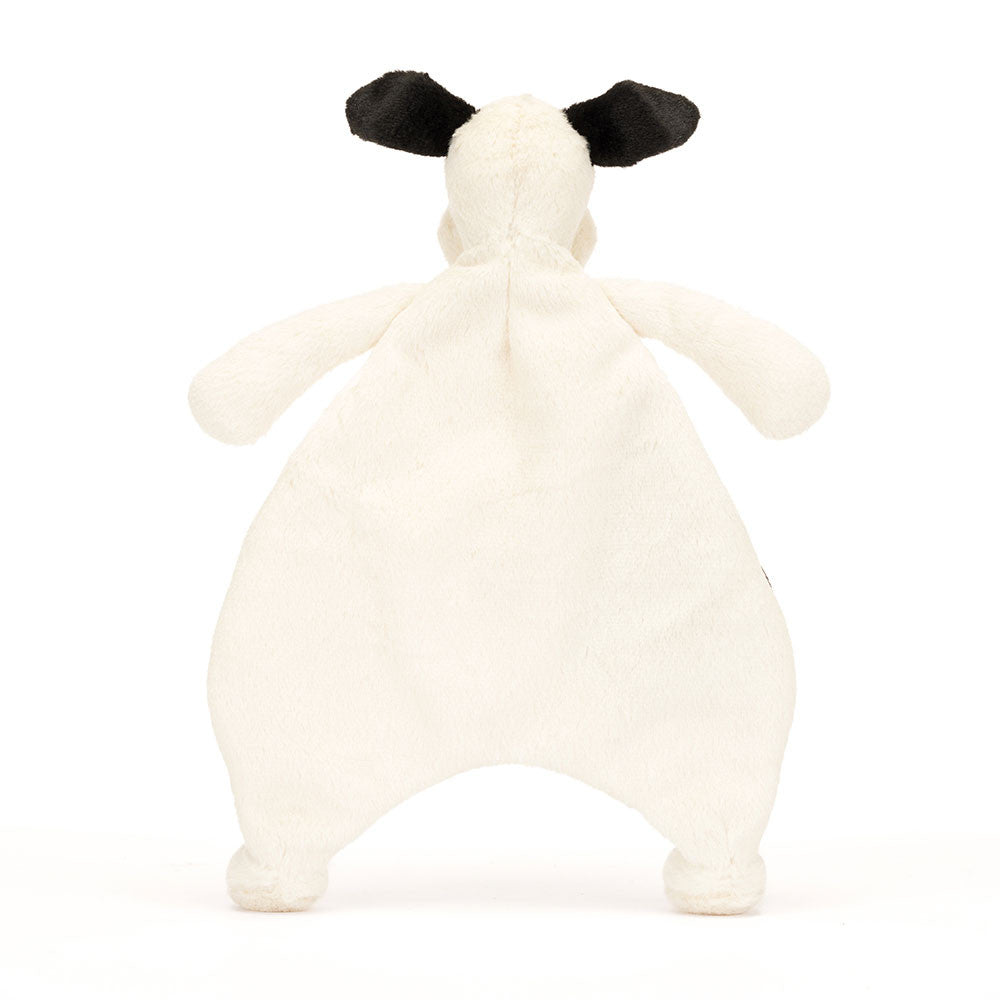 Bashful Black & Cream Puppy Comforter - Soft Baby Comforter | Wobblepaws