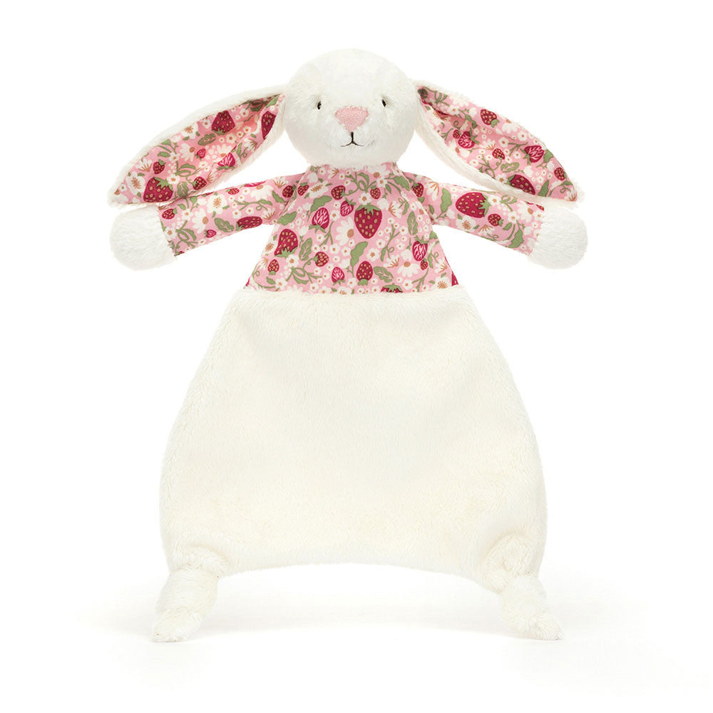 Blossom Cream Bunny Berry Comforter - Soft Baby Comforter | Wobblepaws