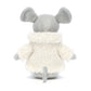 Comfy Coat Mouse - Soft Stuffed Animal | Wobblepaws