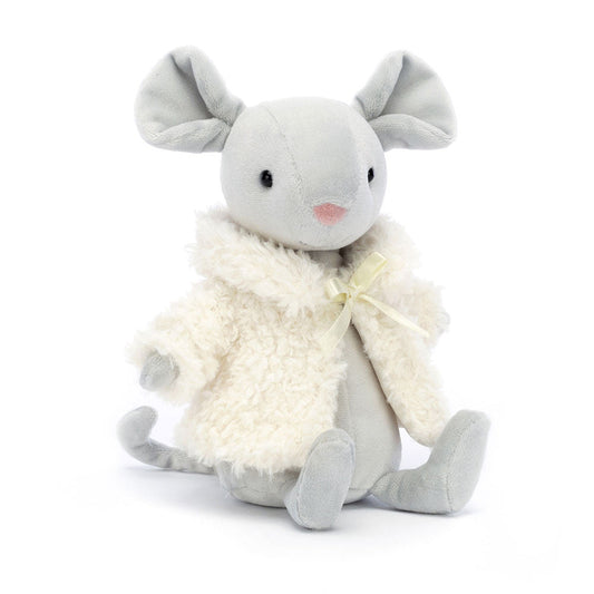 Comfy Coat Mouse - Soft Stuffed Animal | Wobblepaws