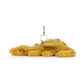 Golden Dragon Bag Charm - Soft Plush Keychain | Wobblepaws