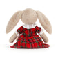 Lottie Bunny Tartan - Soft Festive Toy | Wobblepaws