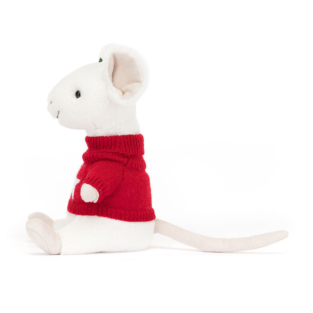 Merry Mouse Jumper - Soft Festive Toy | Wobblepaws