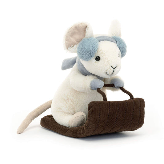 Merry Mouse Sleighing - Soft Festive Toy | Wobblepaws