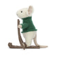 Merry Mouse Skiing - Soft Festive Toy | Wobblepaws