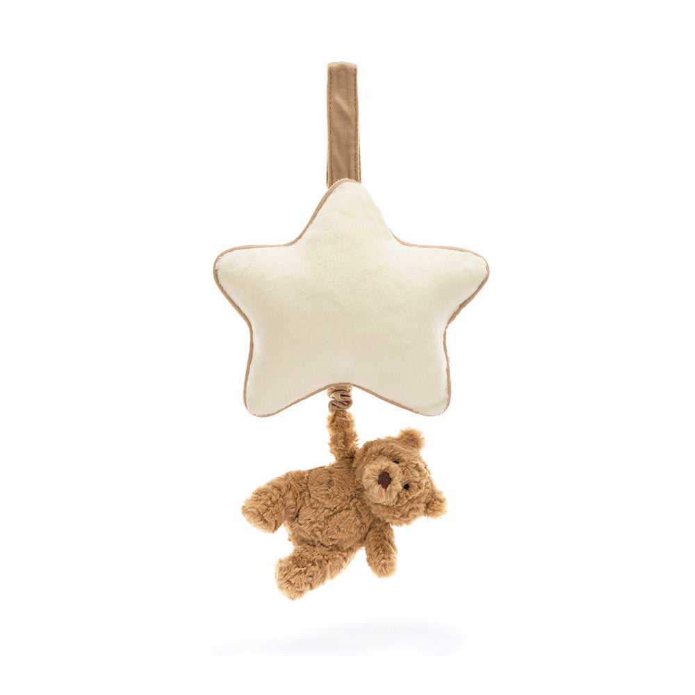 Bartholomew Bear Musical Pull - Soft Novelty Toy | Wobblepaws
