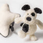 Bashful Black & Cream Puppy Musical Pull - Soft Novelty Toy | Wobblepaws