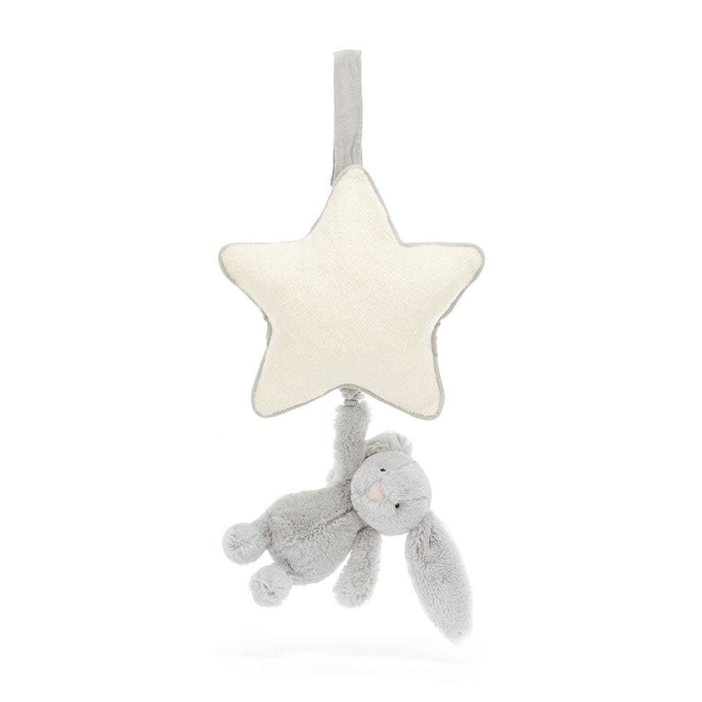 Bashful Bunny Musical Pull - Soft Novelty Toy | Wobblepaws