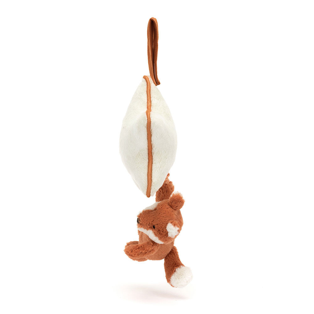 Bashful Fox Cub Musical Pull - Soft Novelty Toy | Wobblepaws