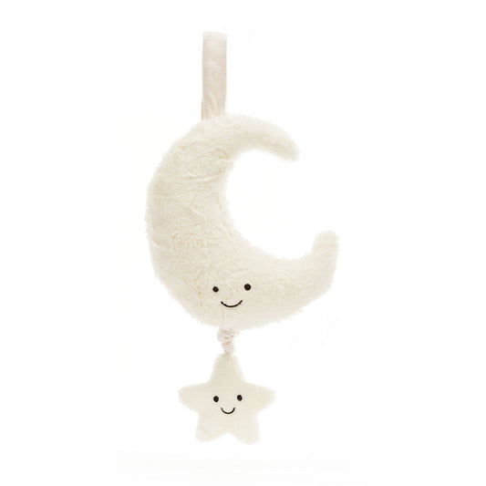 Amuseables Moon Musical Pull - Soft Novelty Toy | Wobblepaws