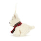 Munro Scottie Dog Decoration - Soft Festive Toy | Wobblepaws