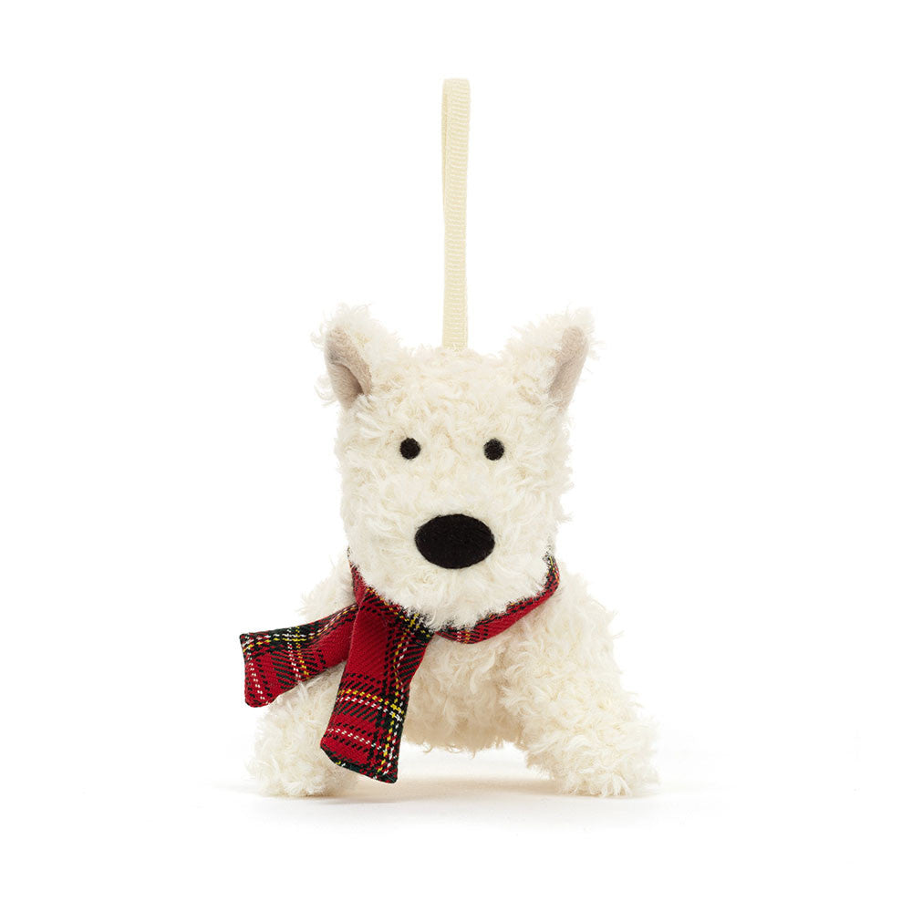 Munro Scottie Dog Decoration - Soft Festive Toy | Wobblepaws
