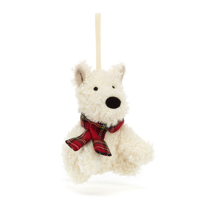 Munro Scottie Dog Decoration - Soft Festive Toy | Wobblepaws