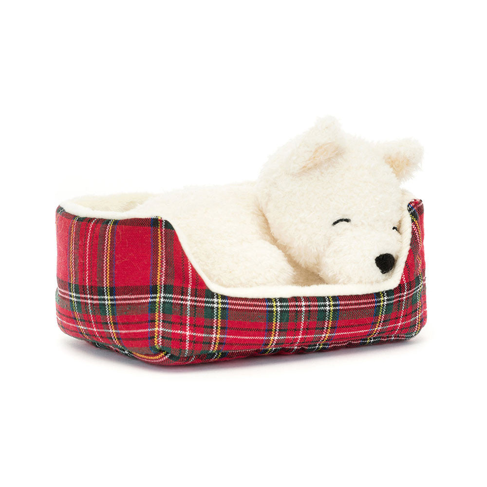 Napping Nipper Westie - Soft Stuffed Dog | Wobblepaws