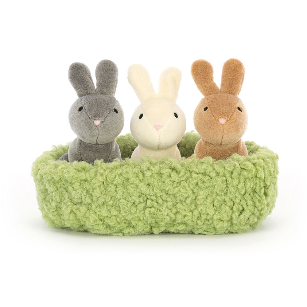 Nesting Bunnies - Soft Stuffed Rabbit Trio | Wobblepaws