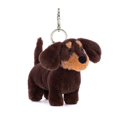 Otto Sausage Dog Bag Charm - Soft Plush Keychain | Wobblepaws